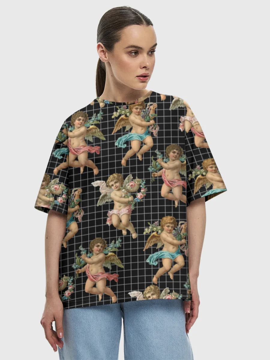 Women's oversized cotton T-shirt