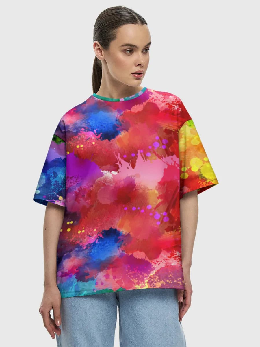 Women's oversized cotton T-shirt