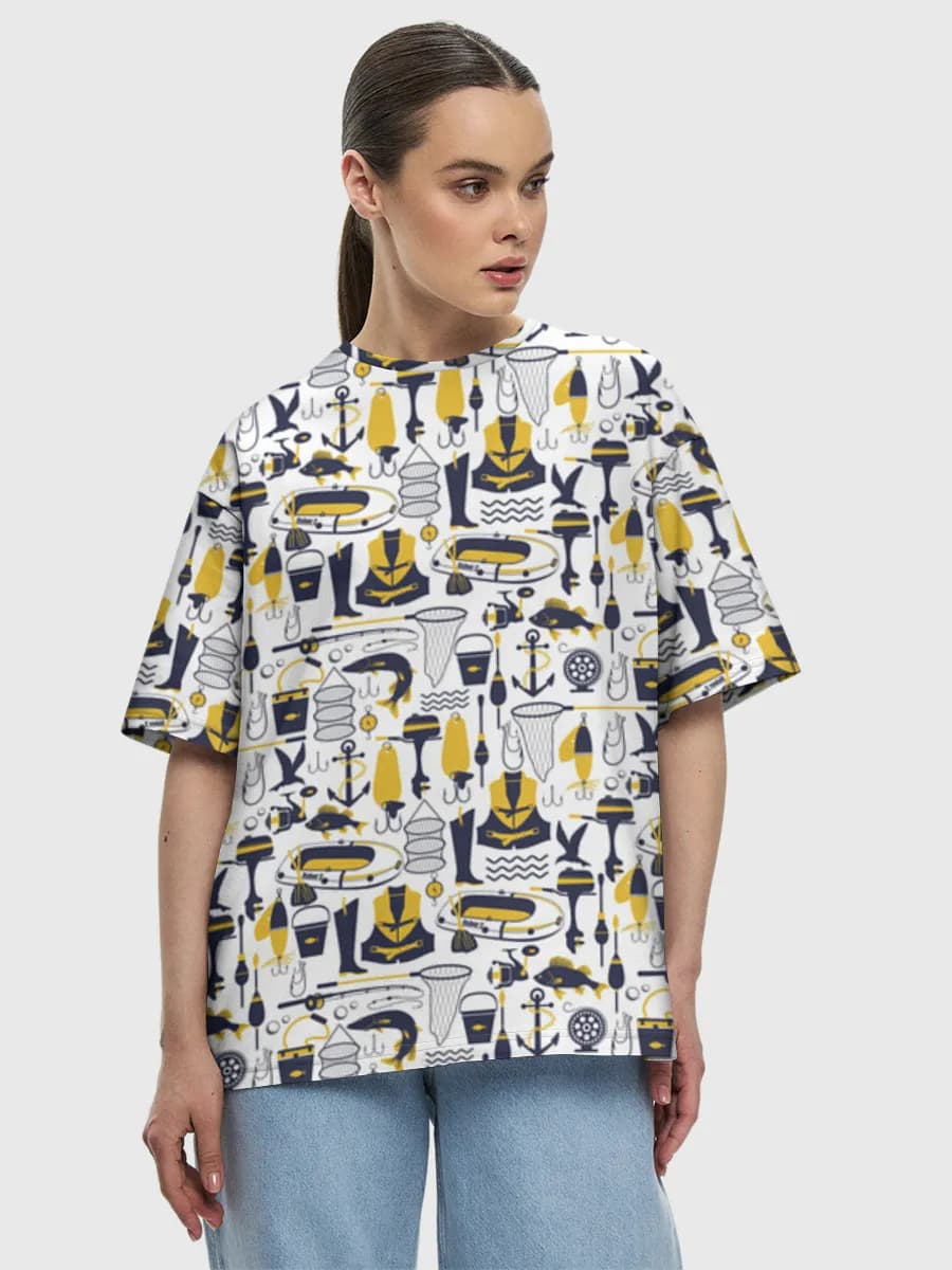 Women's oversized cotton T-shirt