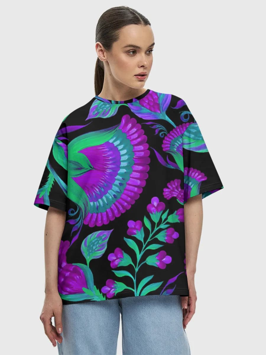 Women's oversized cotton T-shirt