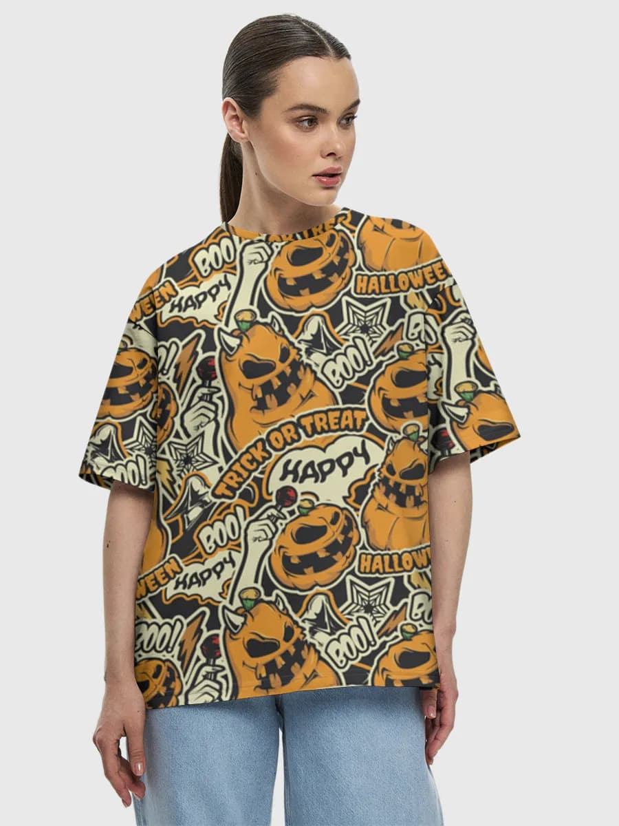 Women's oversized cotton T-shirt