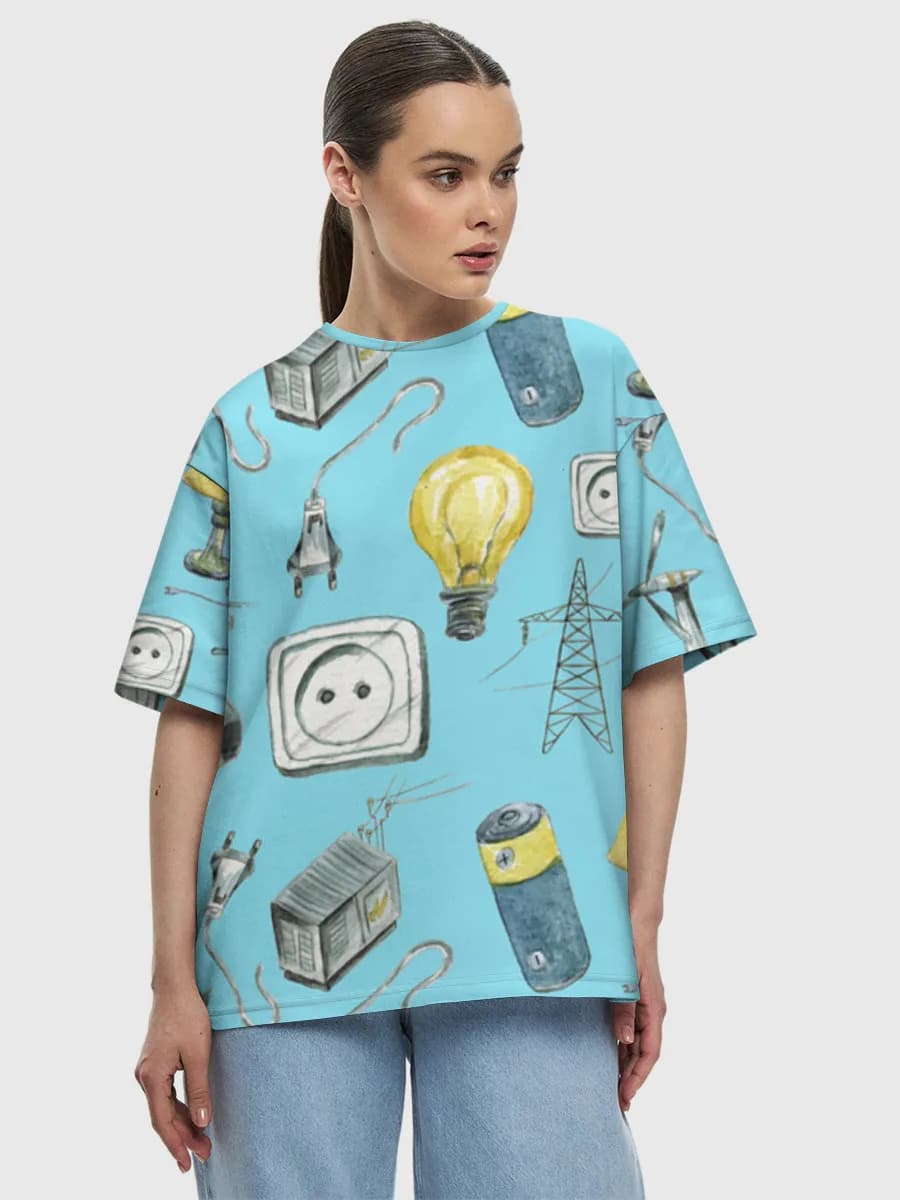 Women's oversized cotton T-shirt