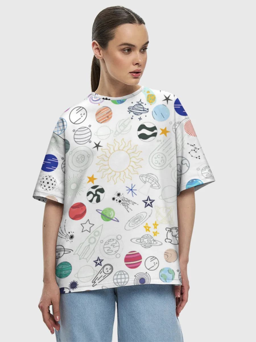 Women's oversized cotton T-shirt