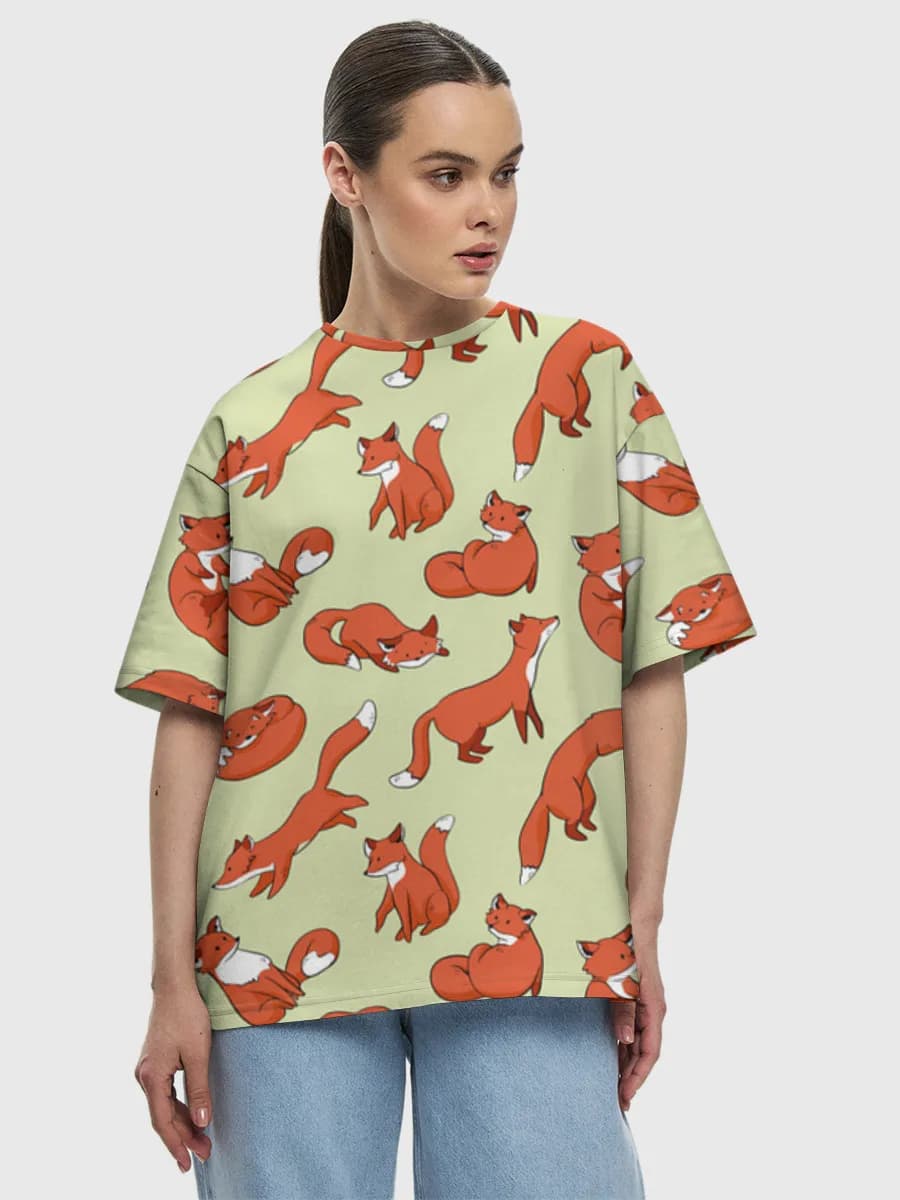Women's oversized cotton T-shirt