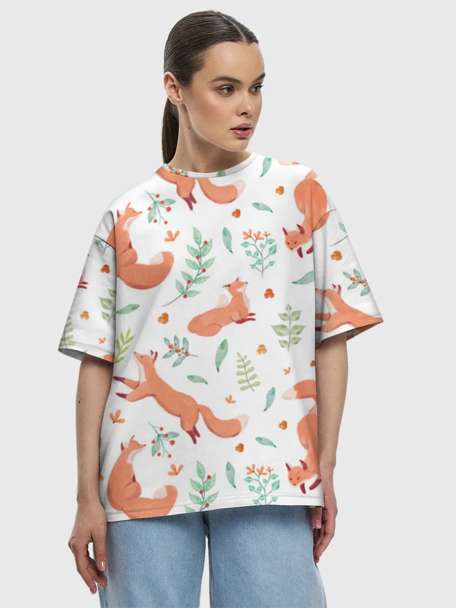 Women's oversized cotton T-shirt