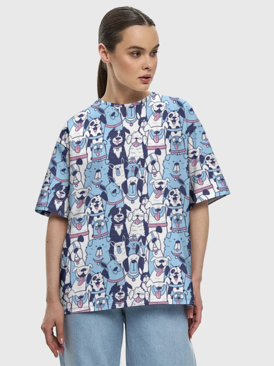 Women's oversized cotton T-shirt