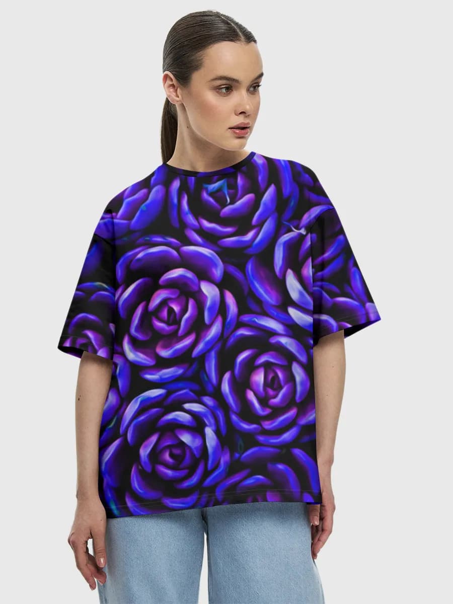 Women's oversized cotton T-shirt