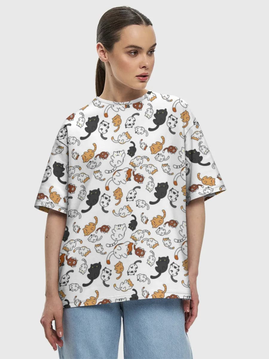 Women's oversized cotton T-shirt