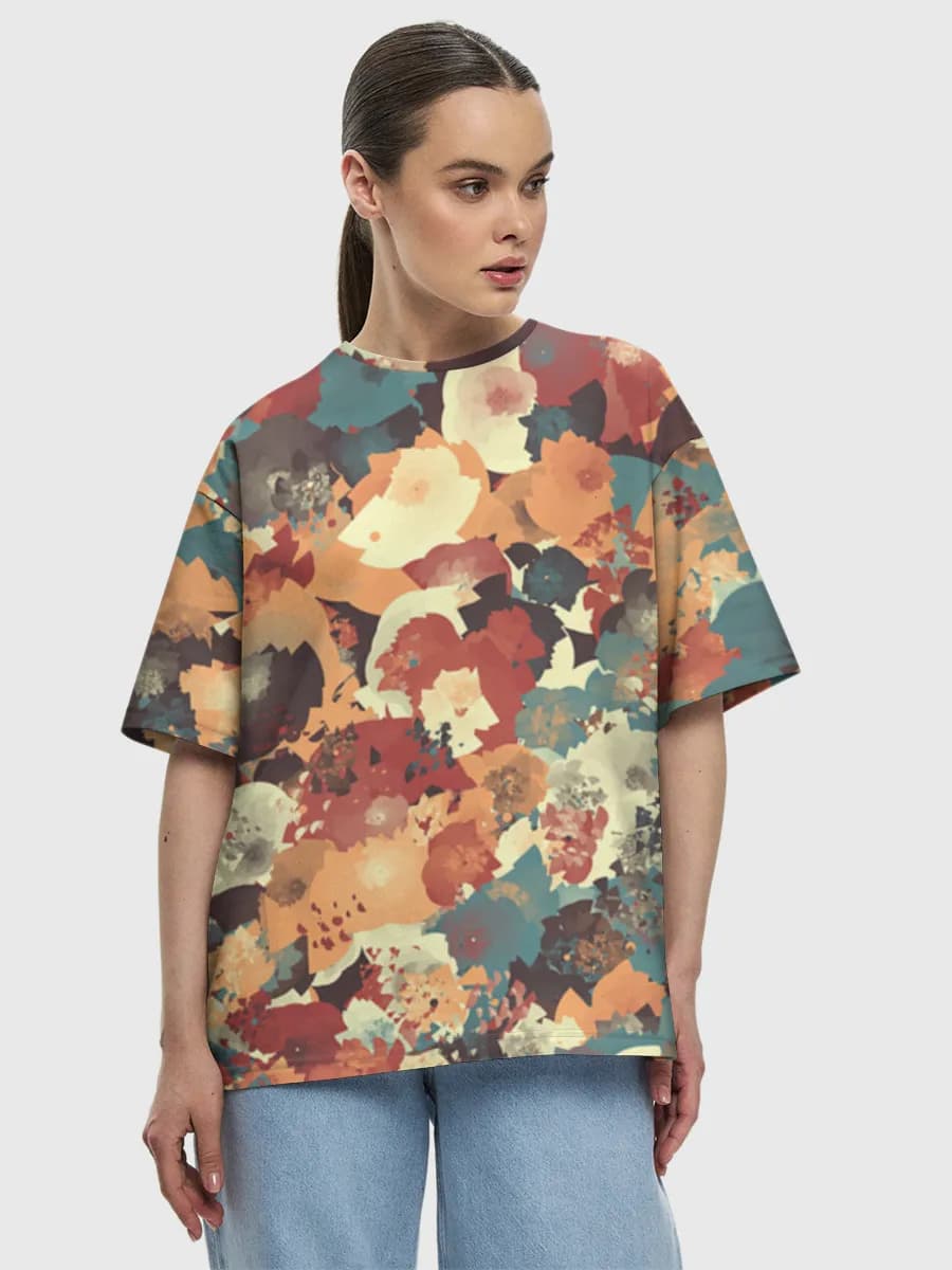 Women's oversized cotton T-shirt