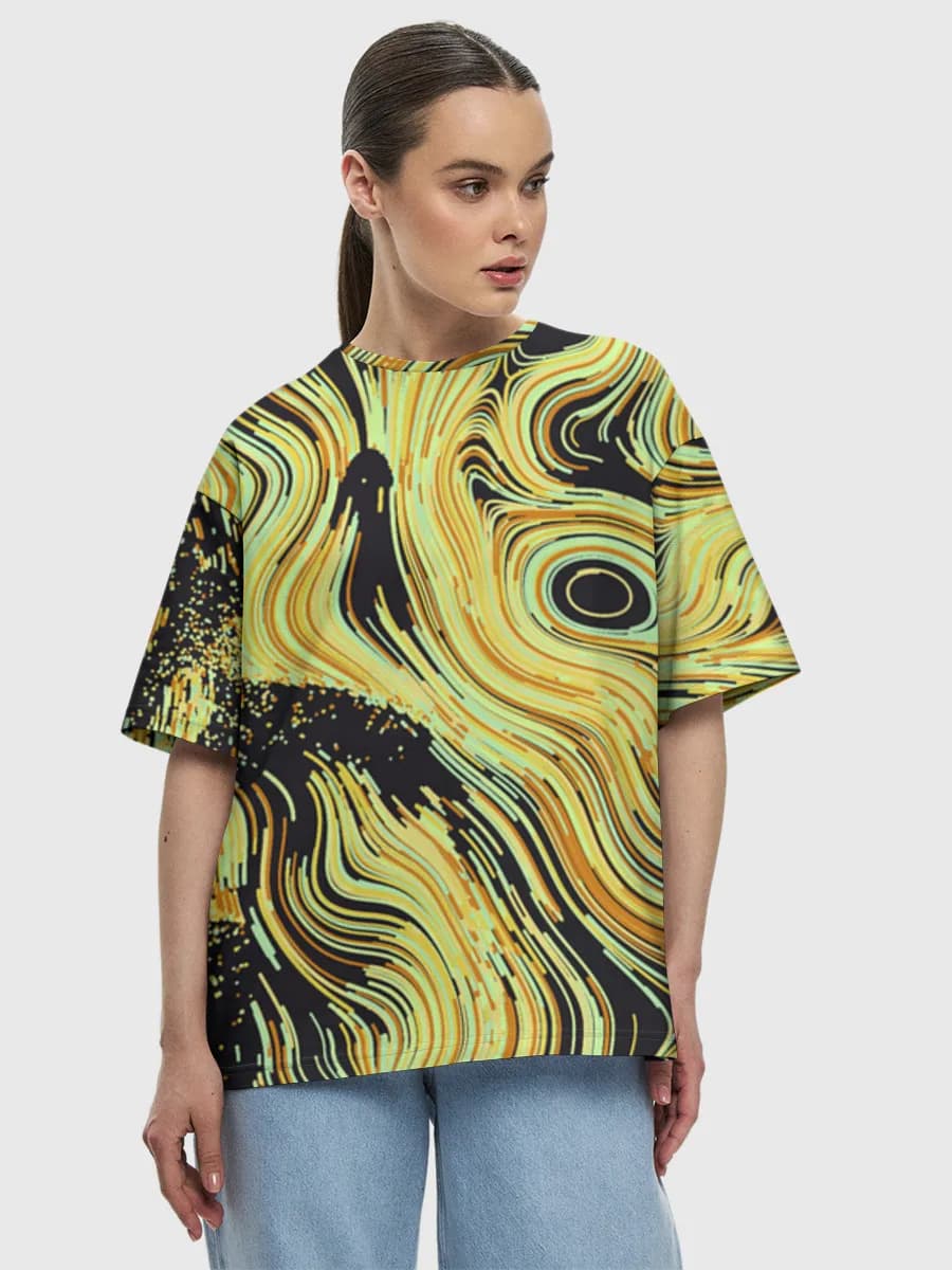Women's oversized cotton T-shirt