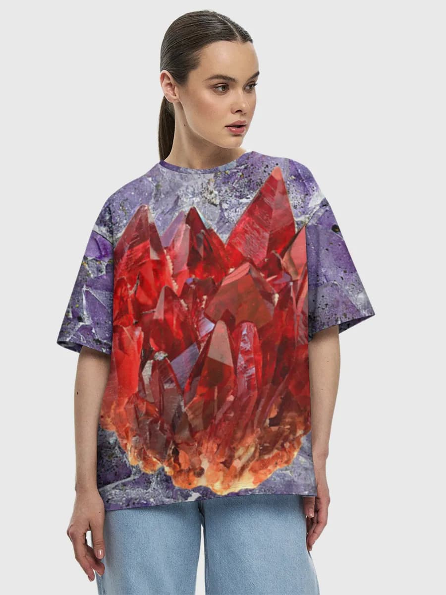 Women's oversized cotton T-shirt
