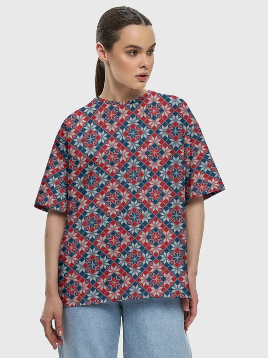 Women's oversized cotton T-shirt