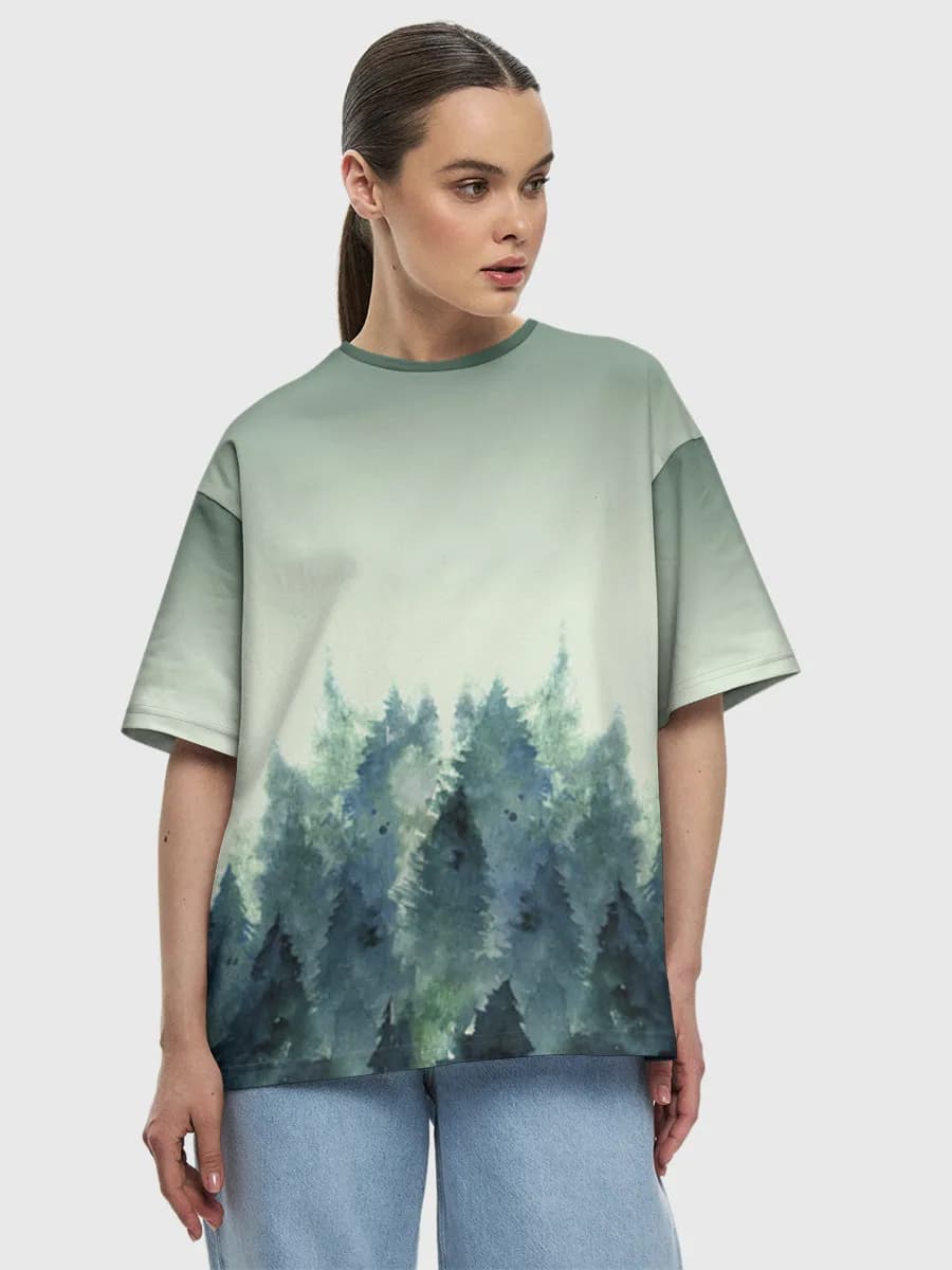 Women's oversized cotton T-shirt