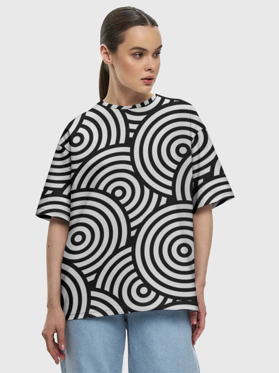 Women's oversized cotton T-shirt