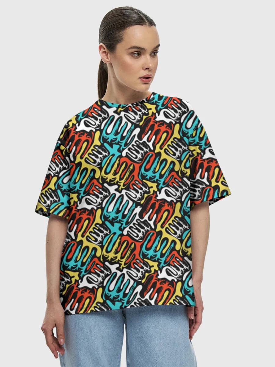 Women's oversized cotton T-shirt