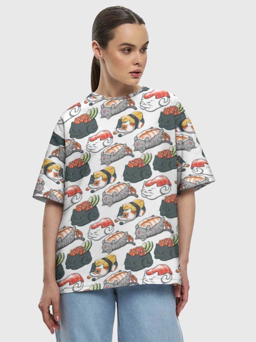 Women's oversized cotton T-shirt
