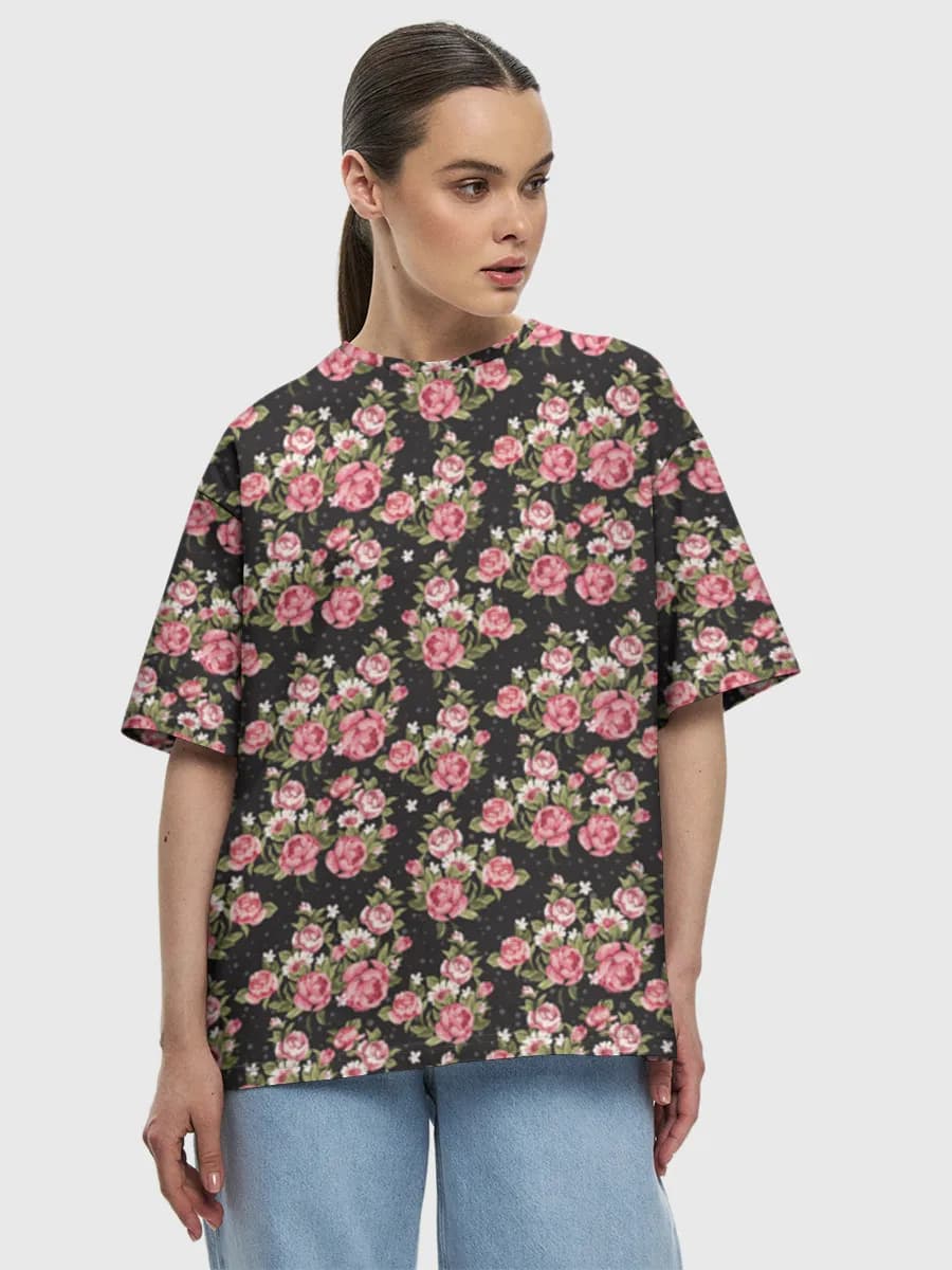 Women's oversized cotton T-shirt