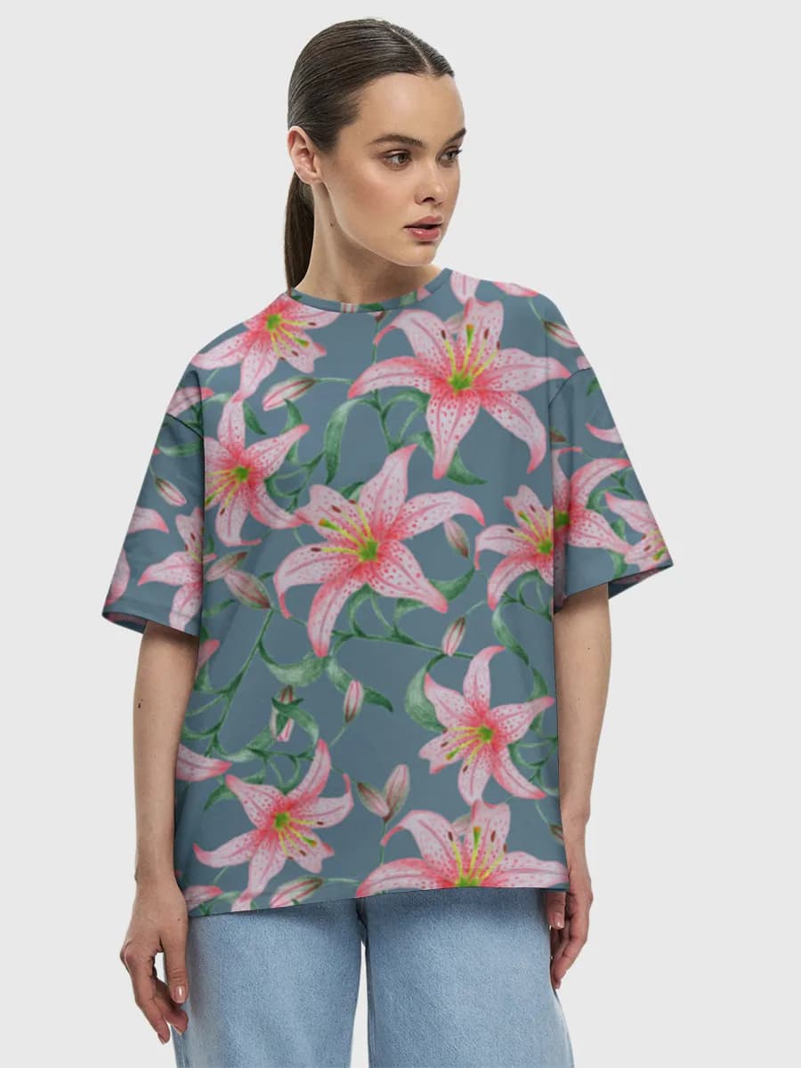 Women's oversized cotton T-shirt