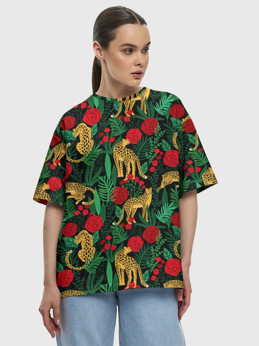 Women's oversized cotton T-shirt