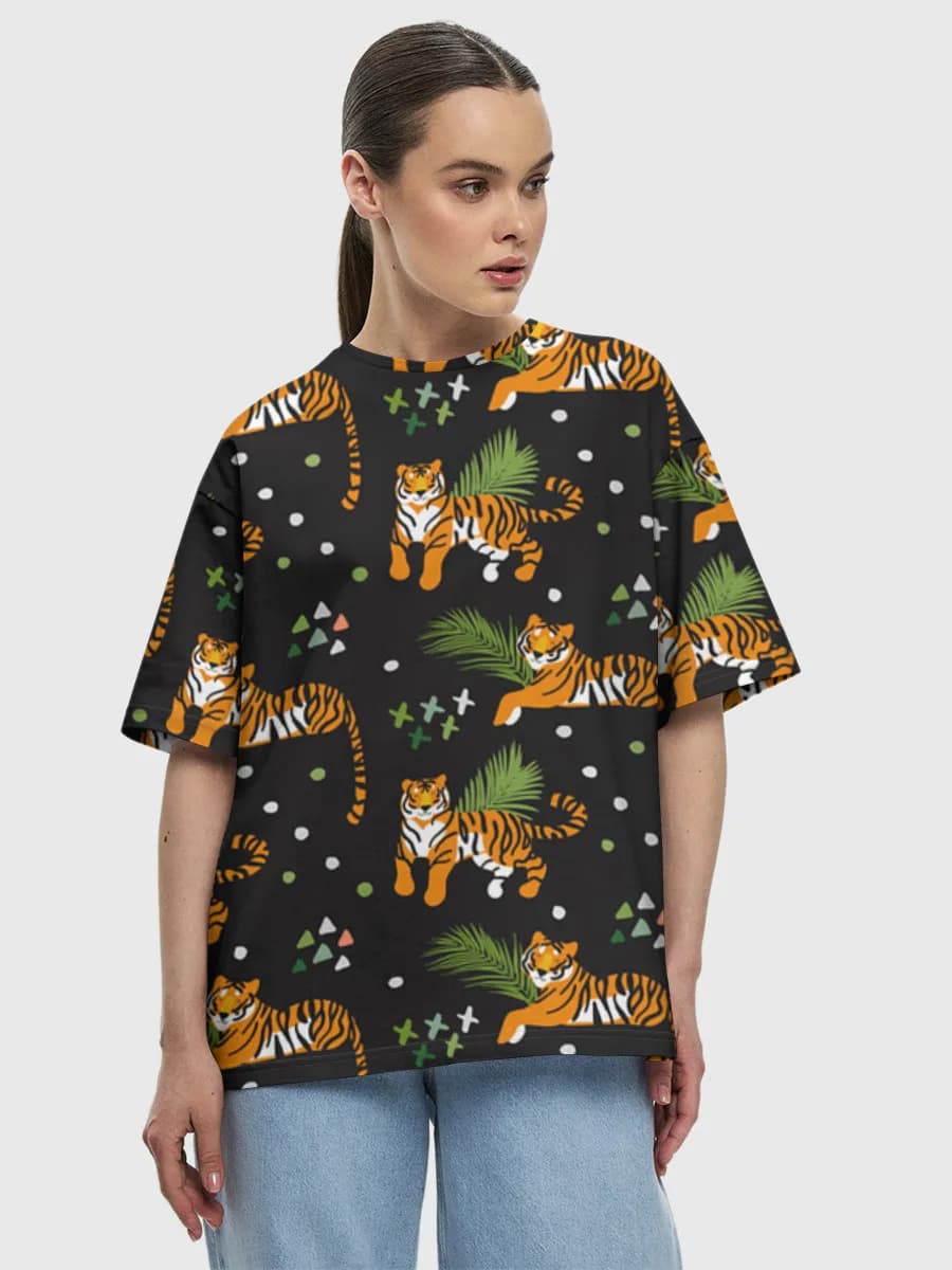 Women's oversized cotton T-shirt