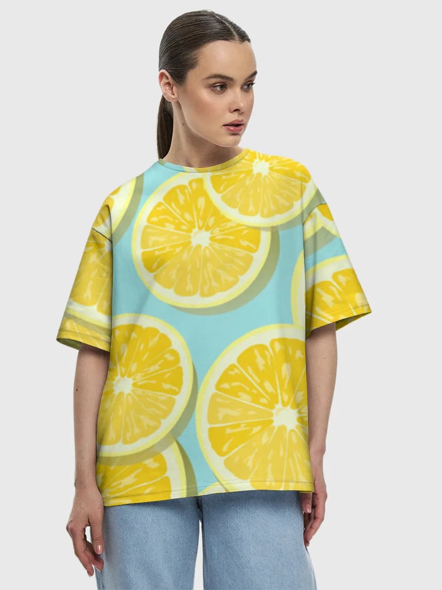 Women's oversized cotton T-shirt