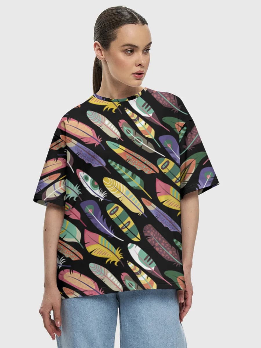 Women's oversized cotton T-shirt