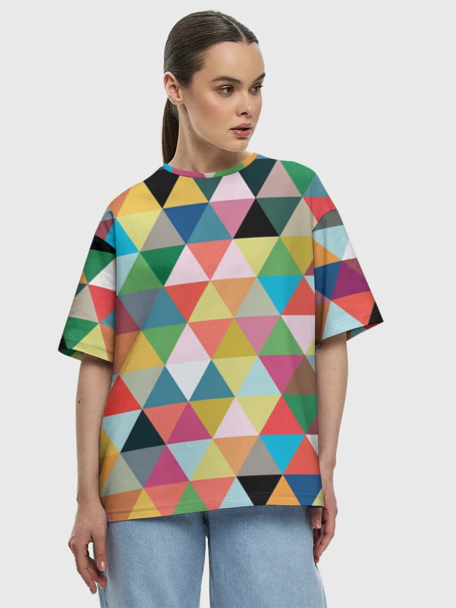 Women's oversized cotton T-shirt