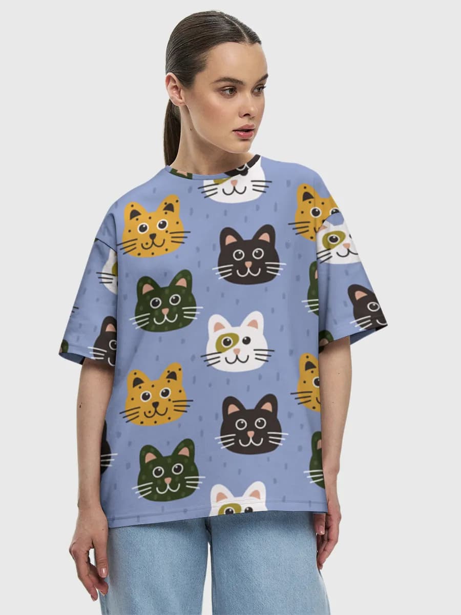 Women's oversized cotton T-shirt