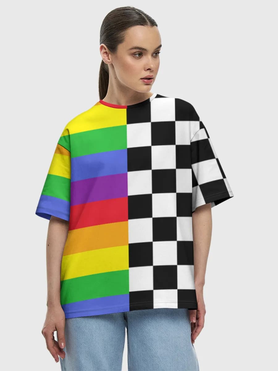 Women's oversized cotton T-shirt