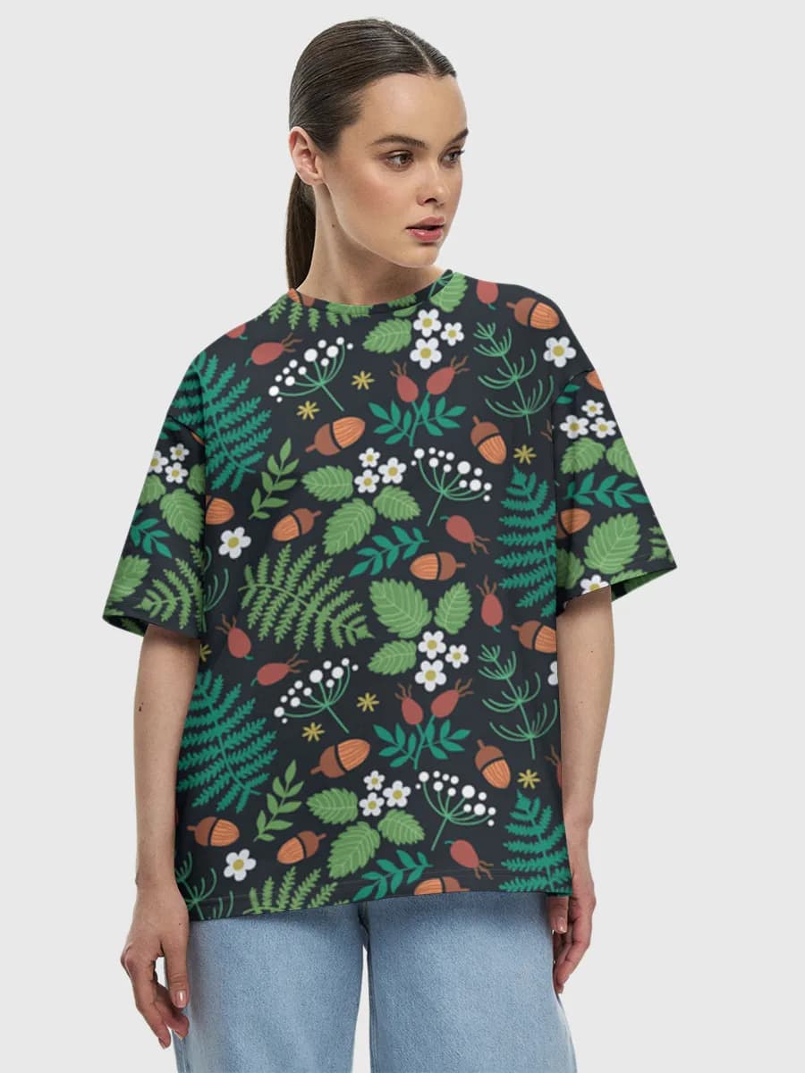 Women's oversized cotton T-shirt