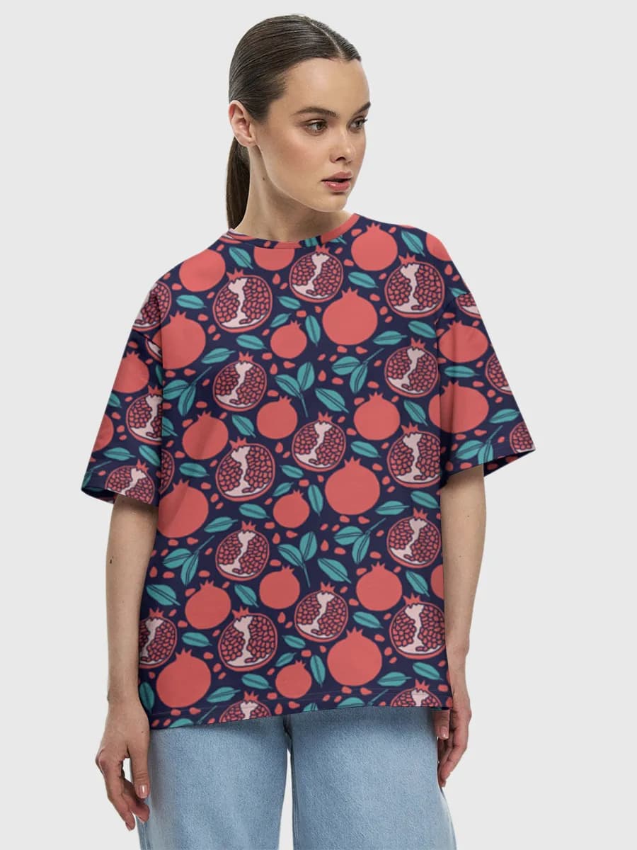 Women's oversized cotton T-shirt