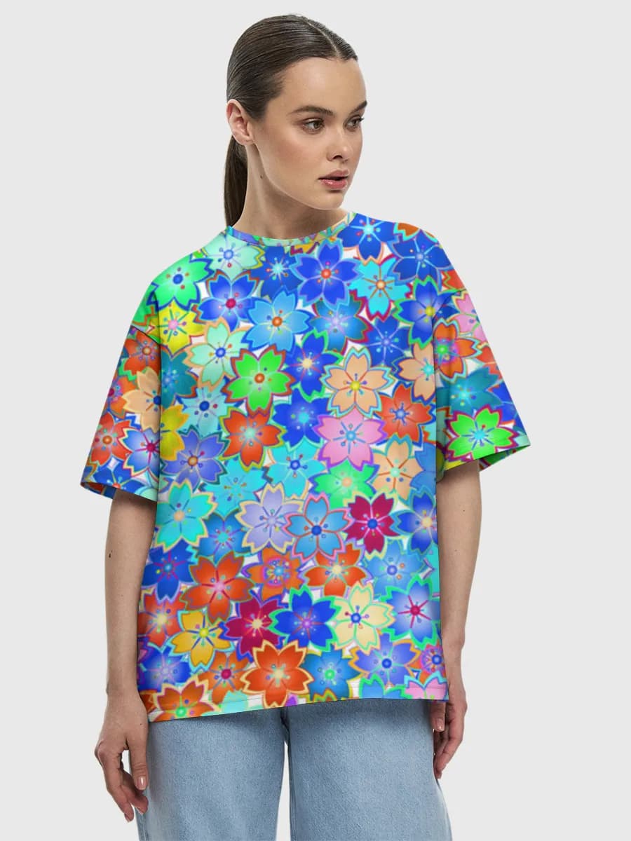 Women's oversized cotton T-shirt