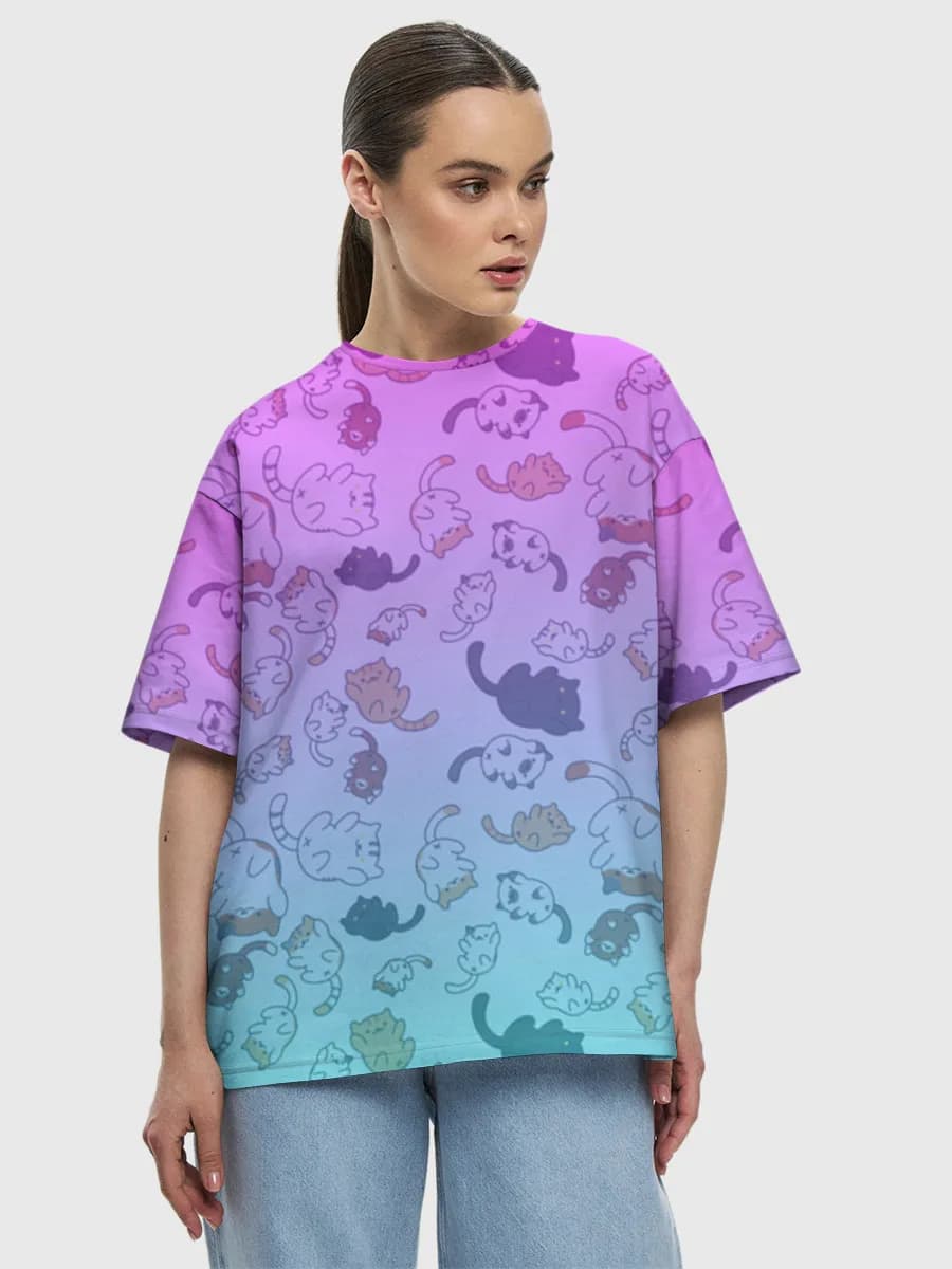 Women's oversized cotton T-shirt