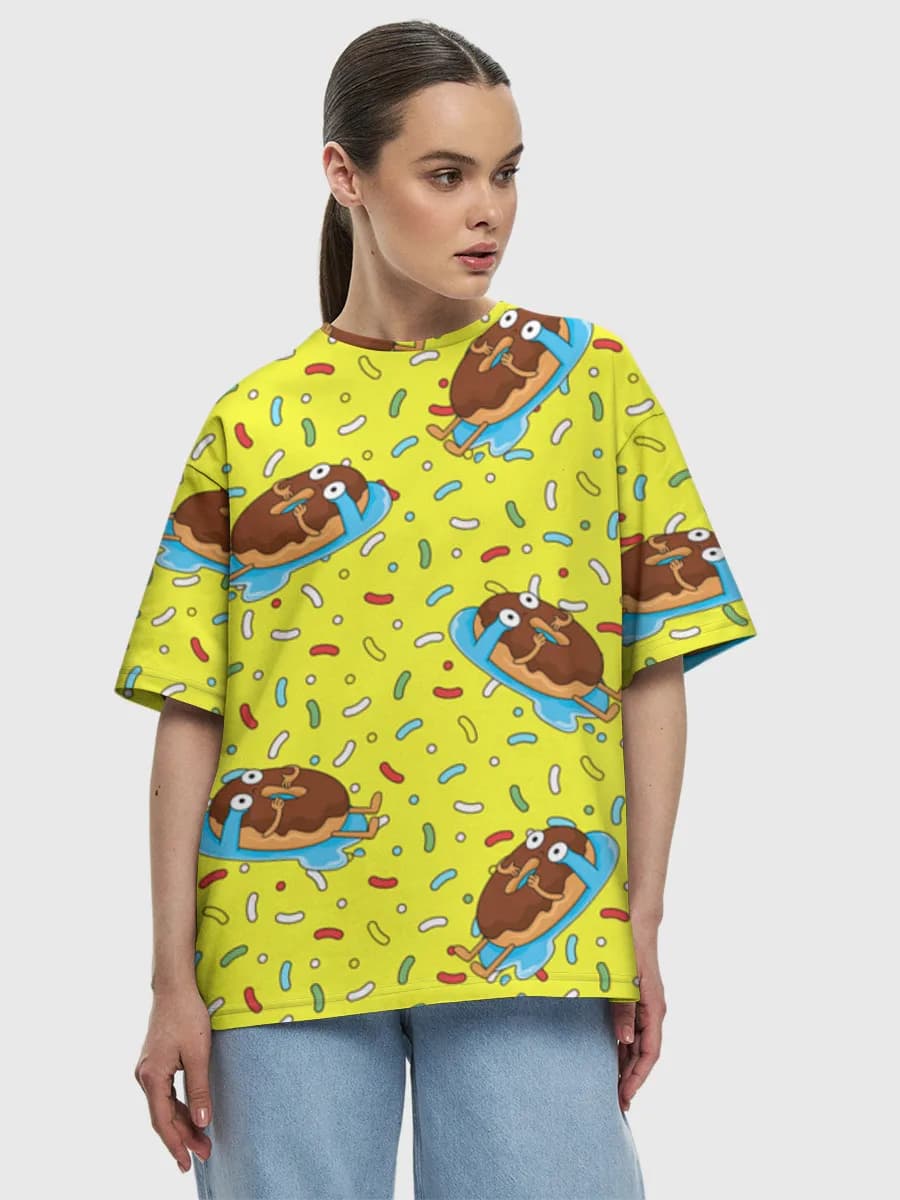 Women's oversized cotton T-shirt