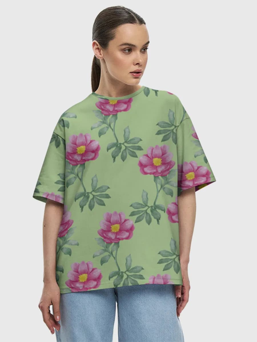 Women's oversized cotton T-shirt