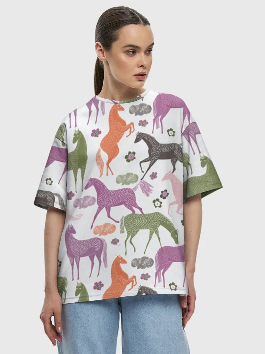 Women's oversized cotton T-shirt