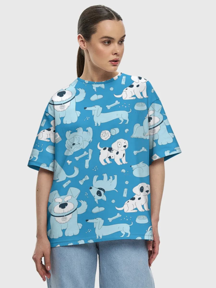 Women's oversized cotton T-shirt