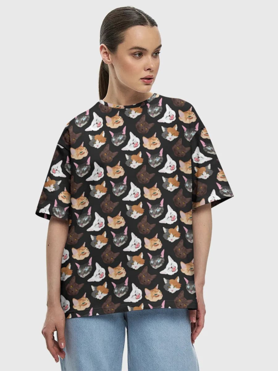 Women's oversized cotton T-shirt