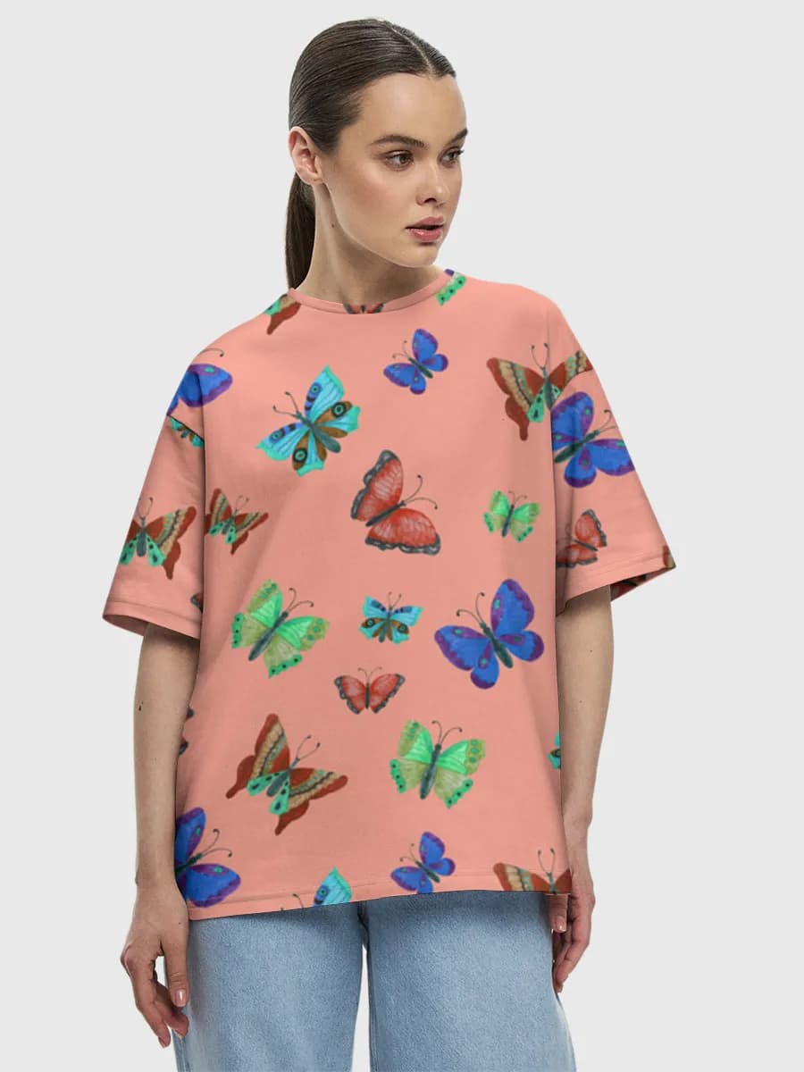Women's oversized cotton T-shirt