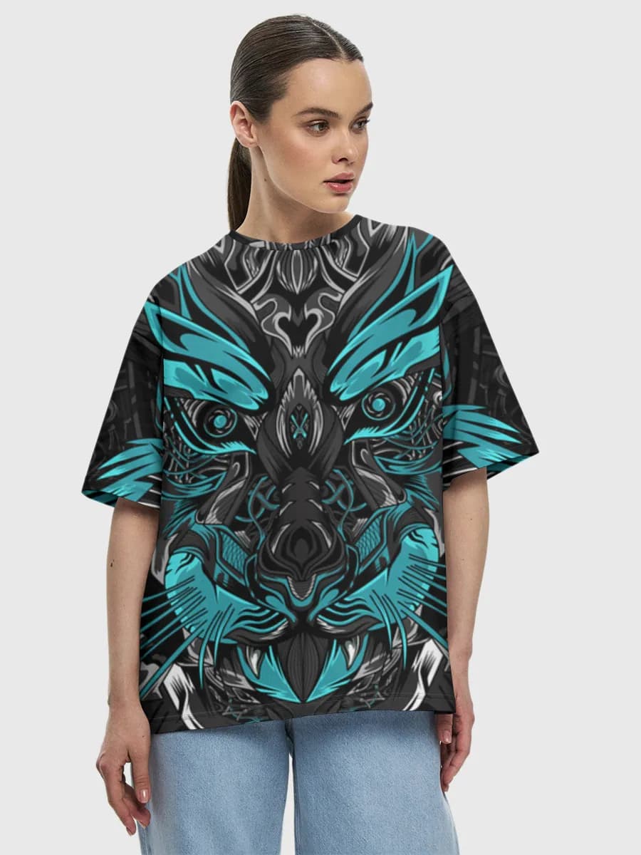 Women's oversized cotton T-shirt