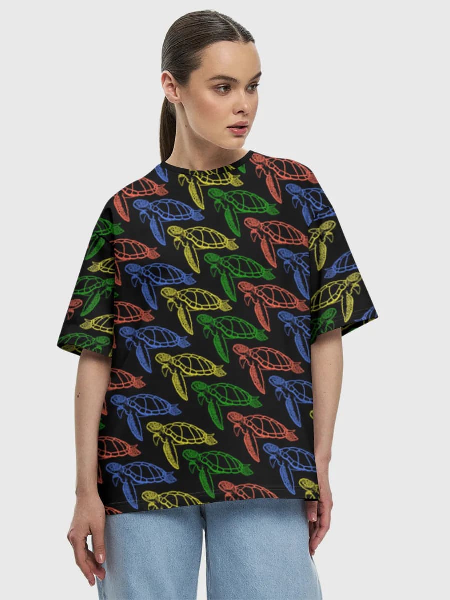 Women's oversized cotton T-shirt