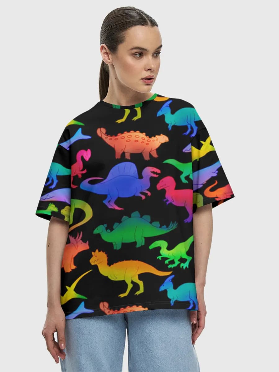 Women's oversized cotton T-shirt
