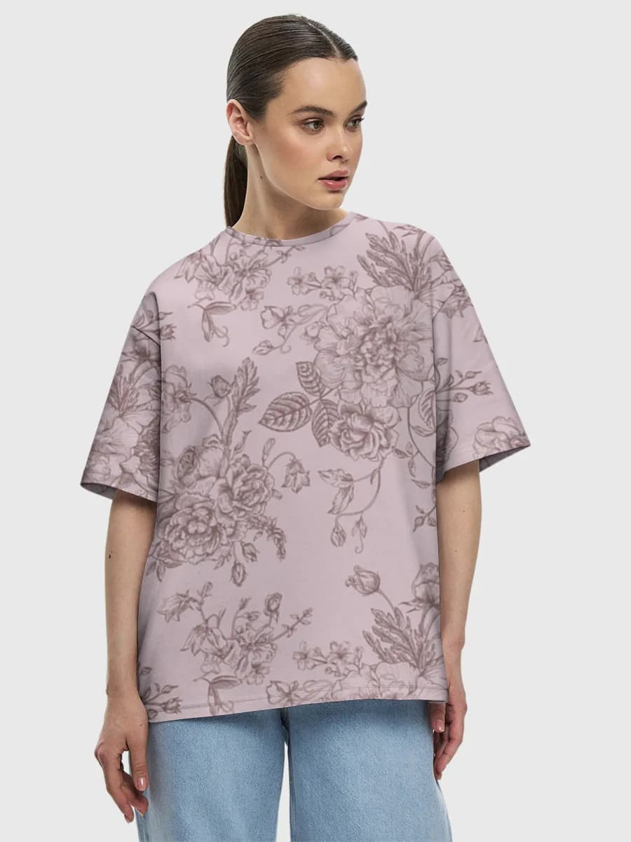 Women's oversized cotton T-shirt