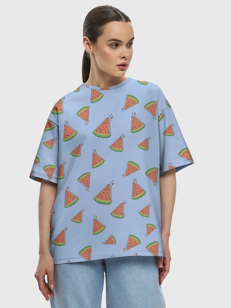 Women's oversized cotton T-shirt
