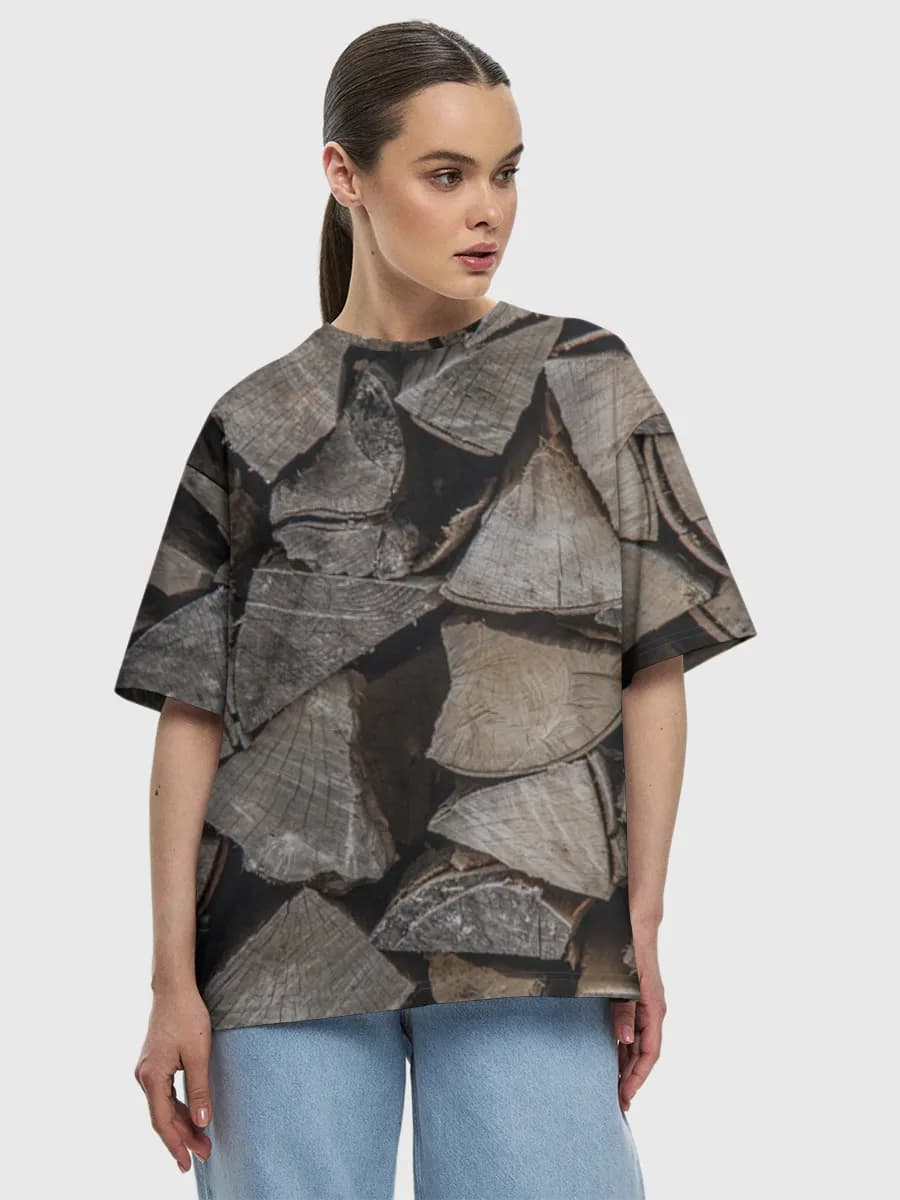 Women's oversized cotton T-shirt