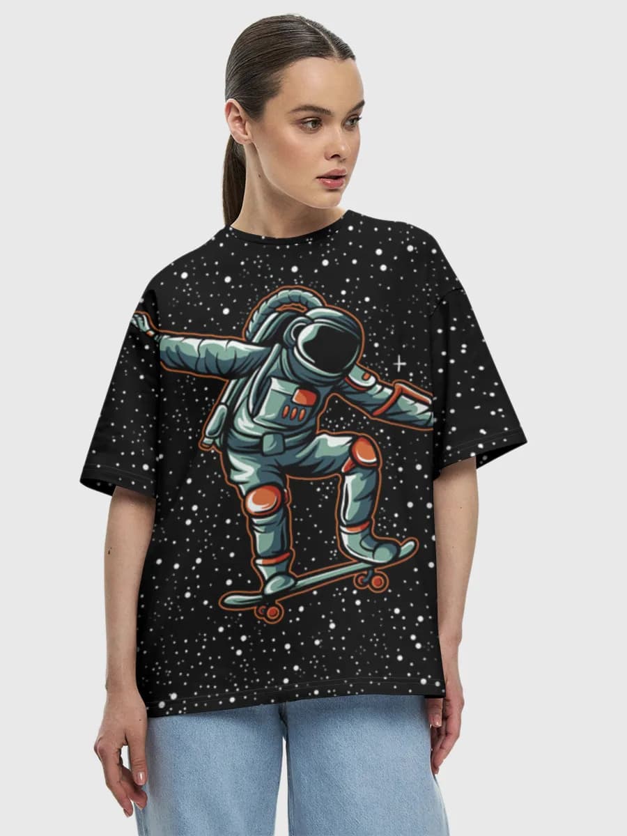 Women's oversized cotton T-shirt