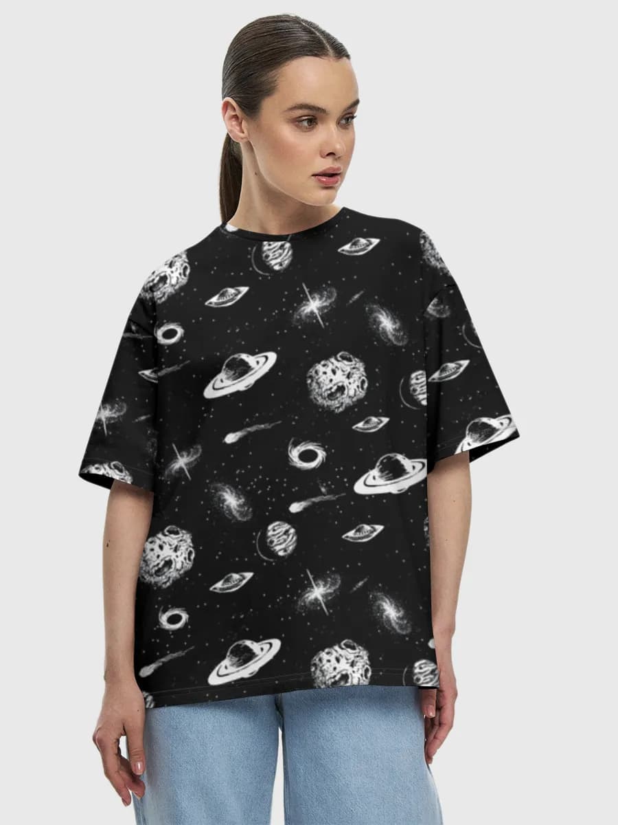 Women's oversized cotton T-shirt
