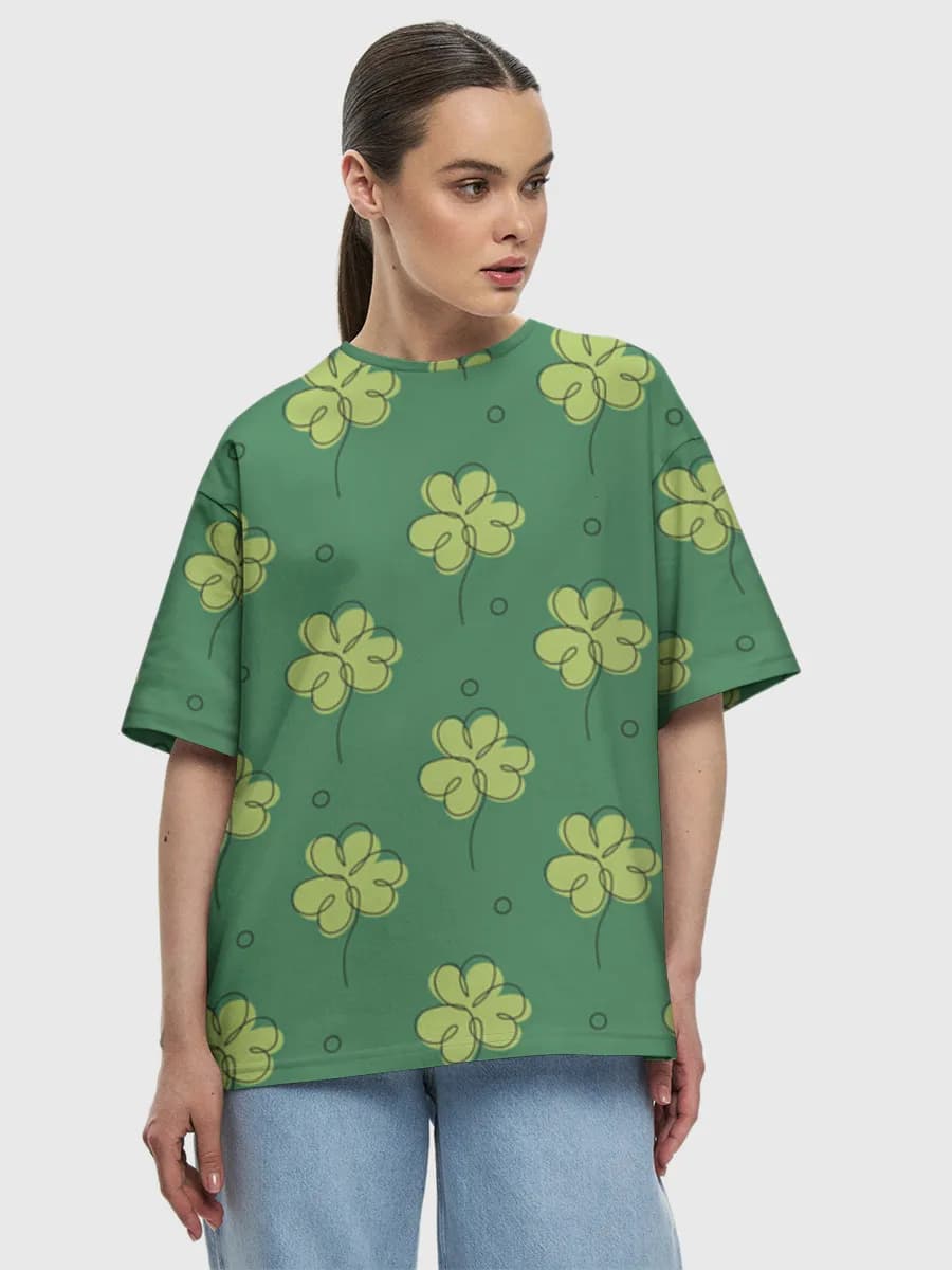 Women's oversized cotton T-shirt