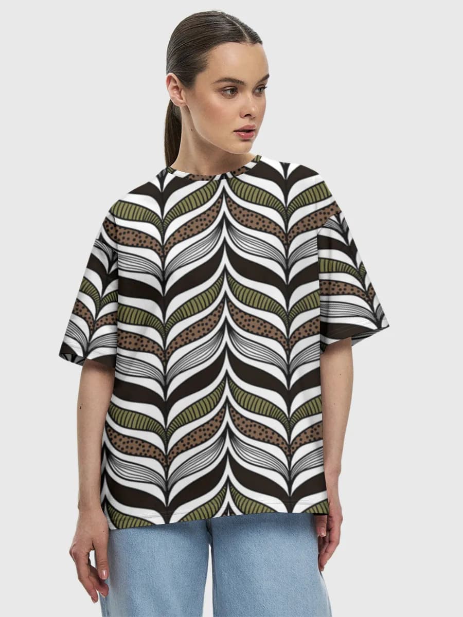 Women's oversized cotton T-shirt