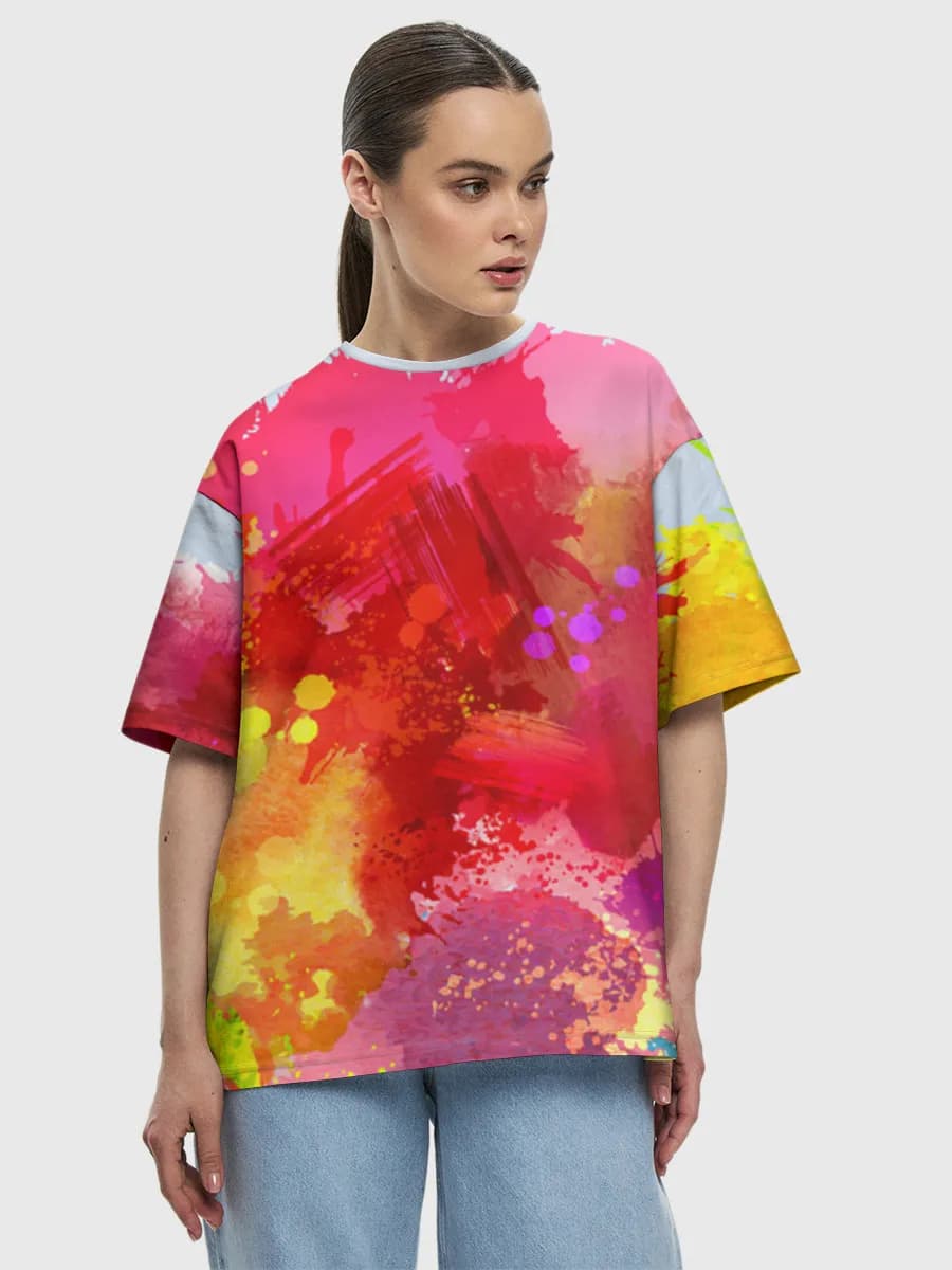 Women's oversized cotton T-shirt
